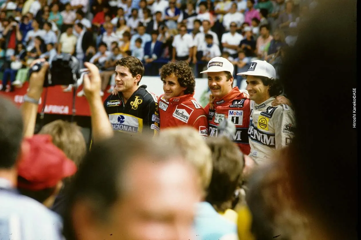 F1 - Saison 1986 : Ayrton Senna, Alain Prost, Nigel Mansell, Nelson Piquet