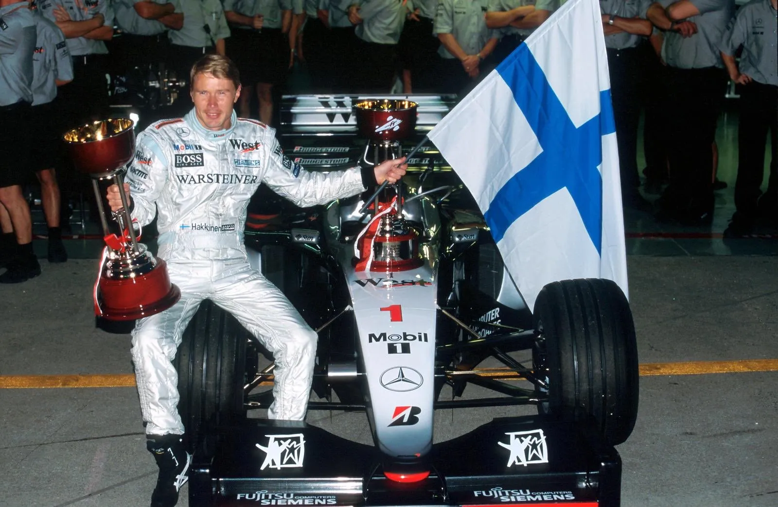 Mika Hakkinen champion du monde F1 1999